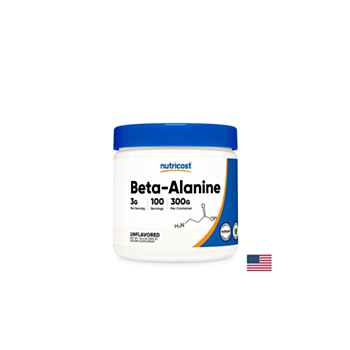 Сила и издръжливост - Бета аланин (Beta-Alanine), 300 g прах Nutricost 70042581218