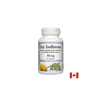 Soy Isoflavone/ Соя Изофлавони 50 mg х 60 капсули Natural Factors 068958027104