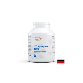Стрес и безсъние - Л-Триптофан (L-Tryptophan), 1000 mg x 120 таблетки