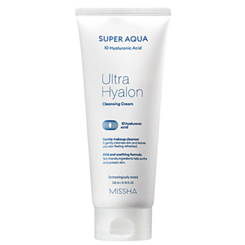 МИША SUPER AQUA ULTRA HYALURON ПОЧИСТВАЩ КРЕМ ЗА ЛИЦЕ С ХИАЛУРОНОВА КИСЕЛИНА ЗА ВСЕКИ ТИП КОЖА 200МЛ