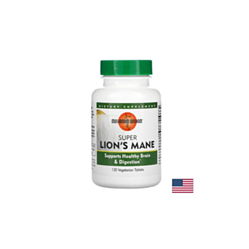 Super Lions Mane / Супер лъвска грива, 120 таблетки Natural Factors 791014109031