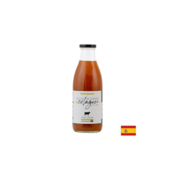 Телешки костен бульон, БИО - С подправки, зеленчуци, ябълков оцет и хималайска сол, 1 литър