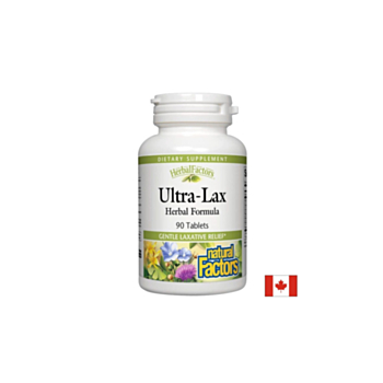 Ultra-Lax/ Ултра-Лакс x 90 таблетки Natural Factors 068958041100