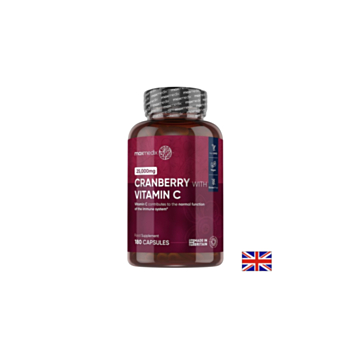 Уринарно здраве - Червена боровинка 500 mg + Витамин С 100 mg, 180 капсули 