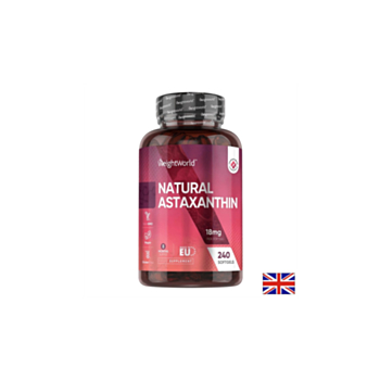 За зрението - Астаксантин 18 mg (от микроводорасли), 240 капсули - Astaxanthin 