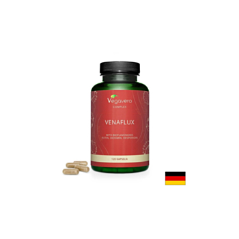 Venaflux Complex - Билкова формула срещу разширени вени и хемороиди, 120 капсули Vegavero