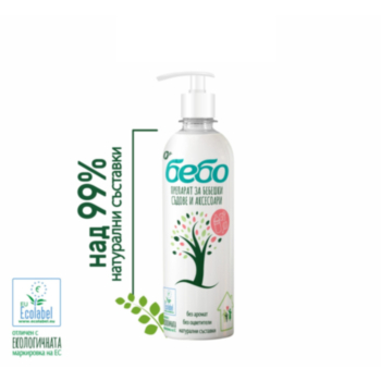 БЕБО ПРЕПАРАТ ЗА БЕБЕШКИ СЪДОВЕ И АКСЕСОАРИ 400МЛ X