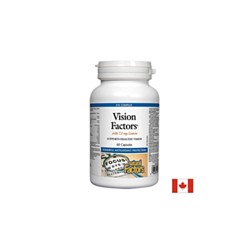 Vision Factors Формула за силно зрение, 60 капсули Natural Factors 06895803534