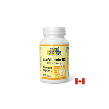 Витамин D3 - Силен имунитет, 1000 IU Natural Factors 068958010519