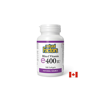 Витамин Е (токофероли микс) - антиоксидант, 268 mg/ 400 IU Natural Factors 068958014227