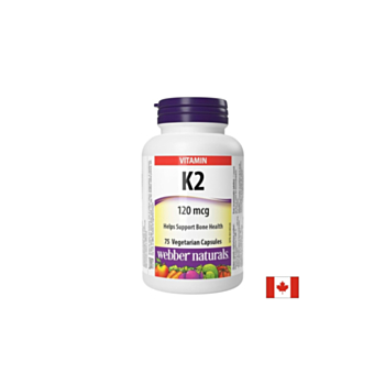 Витамин K2 - За здрави кости и кръвоносни съдове, 120 µg х 75 капсули 625273039306