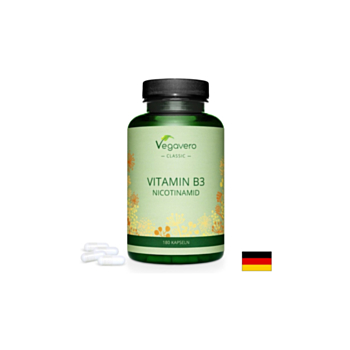 Витамин В3 (Никотинамид) - Vitamin B3 Nicotinamid, 180 капсули