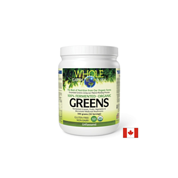 Whole Earth & Sea - 100% ферментирали органик растителни храни, неовкусен х 390 g пудра Natural Factors 068958355269