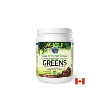 Whole Earth & Sea - 100% ферментирали органик растителни храни, с вкус на шоколад х 438 g пудра Natural Factors 068958355245