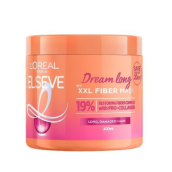 ЛОРЕАЛ ЕЛСЕВ МАСКА ЗА ДЪЛГА КОСА И УВРЕДЕНА КОСА DREAM LONG XXL FIBER 400МЛ