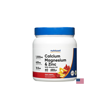 Здрави кости и зъби - Калций+Магнезий+Цинк+Витамин D3, 325 g прах с плодов вкус 810139571049