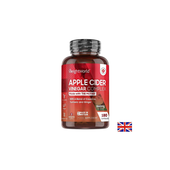 Здравословна редукция на теглото - Ябълков оцет комплекс, 180 капсули  Weight Worl 5056128123768