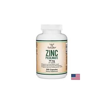 Zinc Picolinate/ Цинк (Пиколинат), 300 капсули Double Wood 8687422208225