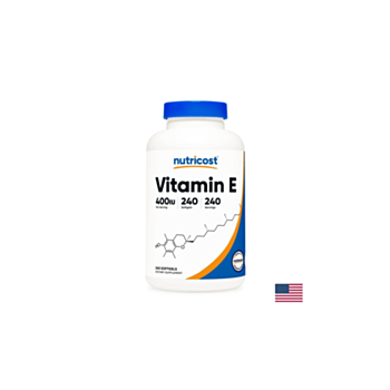 Зрение, коса и кожа - Витамин E, 400 IU x 240 софтгел капсули Nutricost 702669933216