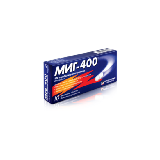МИГ 400 ТАБЛ. 400МГ. Х 10 - изглед 1