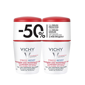 VICHY КОМПЛЕКТ ДЕЗОДОРАНТ РОЛ-ОН 72Ч STRESS RESIST 50МЛ Х2 843399 А 