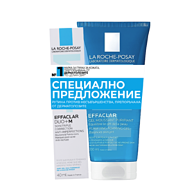 LA ROCHE-POSAY EFFACLAR DUO+ М 40МЛ+EFFACLAR ГЕЛ 200МЛ 625131 СПЕЦИАЛНО ПРЕДЛОЖЕНИЕ *