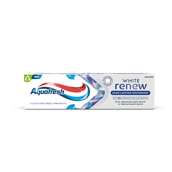 АКВАФРЕШ ПАСТА ЗА ЗЪБИ LONG LASTING WHITE RENEW 75МЛ 28110502