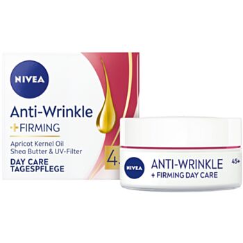 НИВЕА ANTI-WRINKLE+ СТЯГАЩ ДНЕВЕН КРЕМ ПРОТИВ БРЪЧКИ 45+ 50МЛ 81271 В