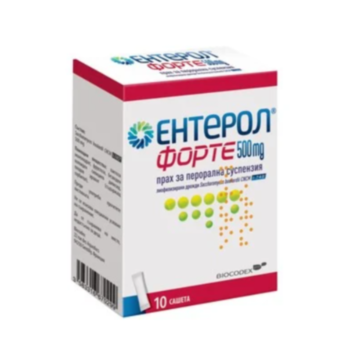 ЕНТЕРОЛ ФОРТЕ САШЕТА 500МГ Х 10