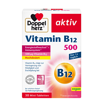 ДОПЕЛХЕРЦ АКТИВ B12 500МГ ТАБЛ. X 30