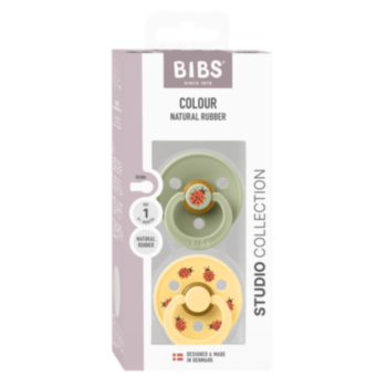 БИБС БИБЕРОНИ STUDIO COLOUR, LADYBUG/SAGE К-К 0-6М X 2 11025102
