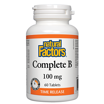 Natural Factors Complete B / Витамин B Комплекс 100 мг x 60 капсули