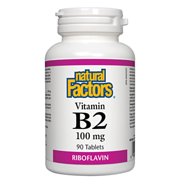 Natural Factors Vitamin B2/ Витамин В2 (рибофлавин) 100 mg x 90 таблетки