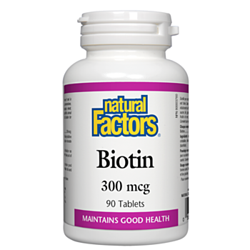 Natural Factors Biotin/ Биотин 300 mcg капс. x 90