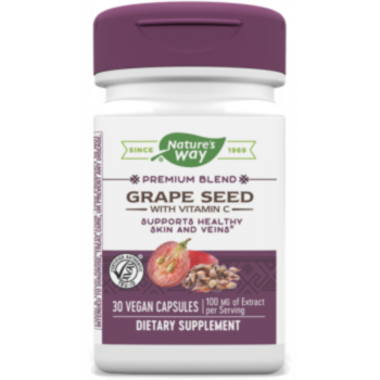 Nature’s Way - Grape Seed with Vitamin C/ Гроздово семе с Витамин С х 30 капсули