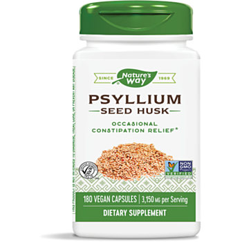 Nature’s Way  - Psyllium Seed Husk/ Теснолист живовляк/ Хуск (люспи) 525 mg х 180 капсули