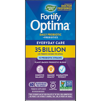  Nature’s Way - Fortify™ Optima® Probiotic/ Фортифай™ Оптима® 15 щама, 35 млрд. активни пробиотици х 60 капсули