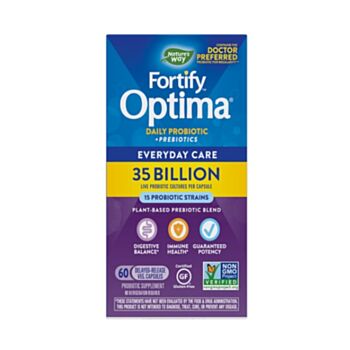 Nature’s Way - Fortify® Optima® 35 Billion Probiotic + Prebiotic
Фортифай™ Оптима® 15 щама, 35 млрд. активни пробиотици
30 капсули със забавено освобождаване