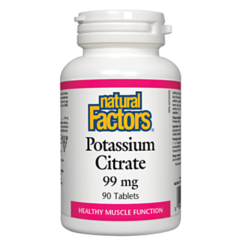 Natural Factors Potassium Citrate/ Калий (цитрат) 99 mg х 90 таблетки