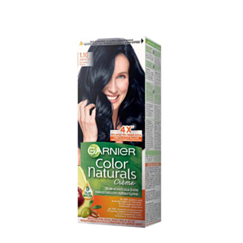 ГАРНИЕ БОЯ ЗА КОСА COLOR NATURALS 1.10 НАСИТЕНО ЧЕРНО 