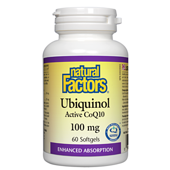 Natural Factors Ubiquinol QH® Active CoQ 10 / Убиквинол QH® активен коензим Q10 капс. x 60