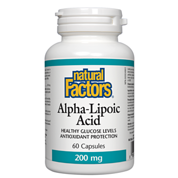 Natural Factors Alpha - Lipoic Acid / Алфа-липоева киселина капс 200МГ Х 60