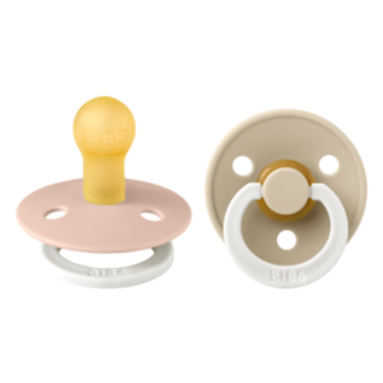 БИБС БИБЕРОНИ COLOUR, BLUSH GLOW/VANILLA GLOW КАУЧУК 6-18М X 2 120243