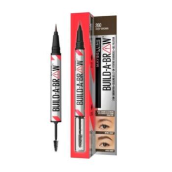 МЕЙБЪЛИН BUILD-A-BROW 2В1 МОЛИВ ЗА ВЕЖДИ И ФИКСИРАЩ ГЕЛ 260