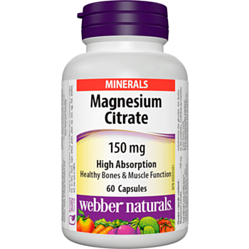 Webber Magnesium Citrate High Absorption / МАГНЕЗИЙ ЦИТРАТ КАПС. 150МГ Х 60