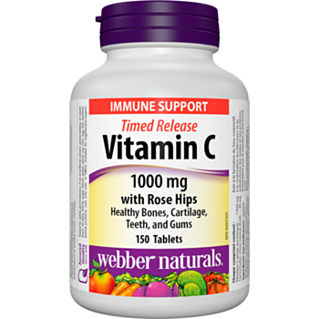 Webber Vitamin C Timed Release 1000 mg with Rose Hips
 / ВИТАМИН Ц 1000МГ С УДЪЛЖЕНО ОСВОБОЖДАВАНЕ ТАБЛ. Х 150