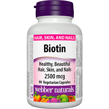 Webber Biotin / БИОТИН КАПС. 2500МКГ Х 90