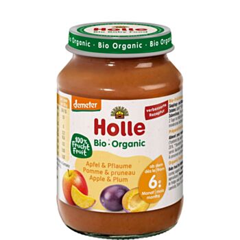 HOLLE ДЕМЕТЕР 2904 БИО ПЮРЕ ЯБЪЛКИ И СЛИВИ 190ГР