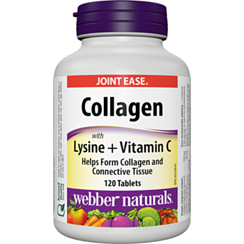 Webber Collagen with Lysine + Vitamin C / КОЛАГЕН 500 С ЛИЗИН И ВИТАМИН Ц ТАБЛ. Х 120