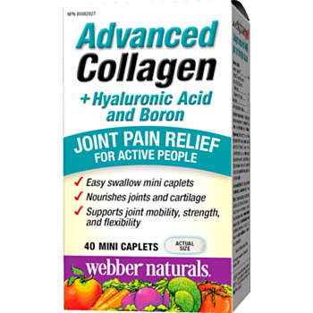 Webber Advanced Collagen + Hyaluronic Acid and Boron  / КОЛАГЕН + ХИАЛУРОНОВА КИСЕЛИНА И БОР МИНИ КАПЛЕТИ Х 40